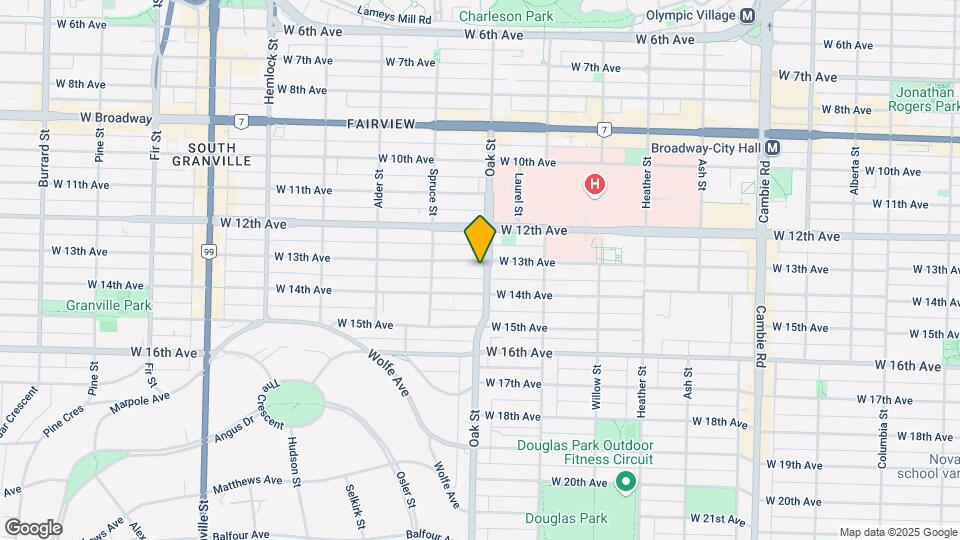 2925 Oak St Map and Location Details