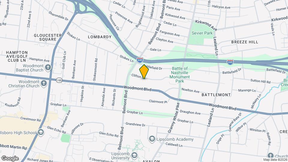 1417 Clifton Ln Map and Location Details