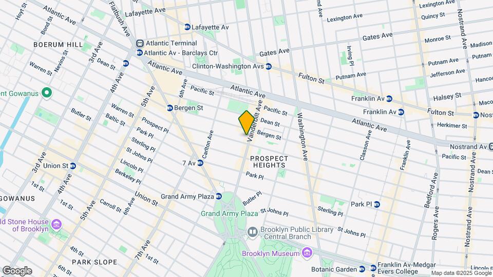 590 Vanderbilt Ave Mapa y Detalles de la Ubicación