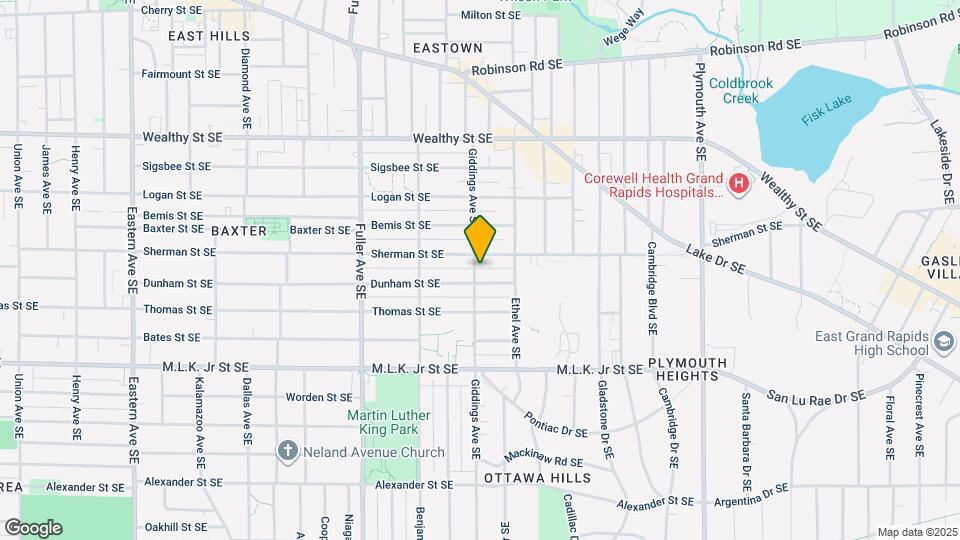 616 Giddings Ave SE Map and Location Details