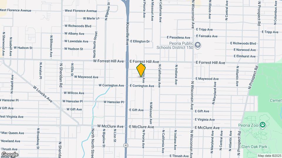 212 E Maywood Ave Map and Location Details