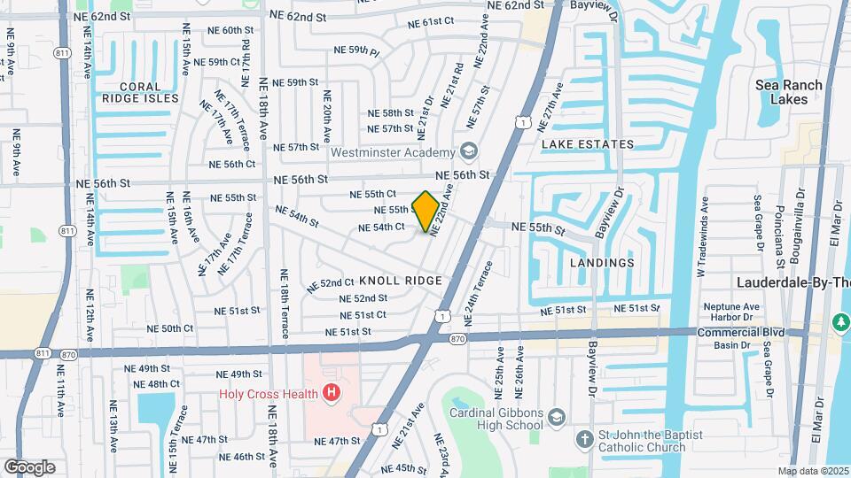 5451 NE 22nd Ave Map and Location Details