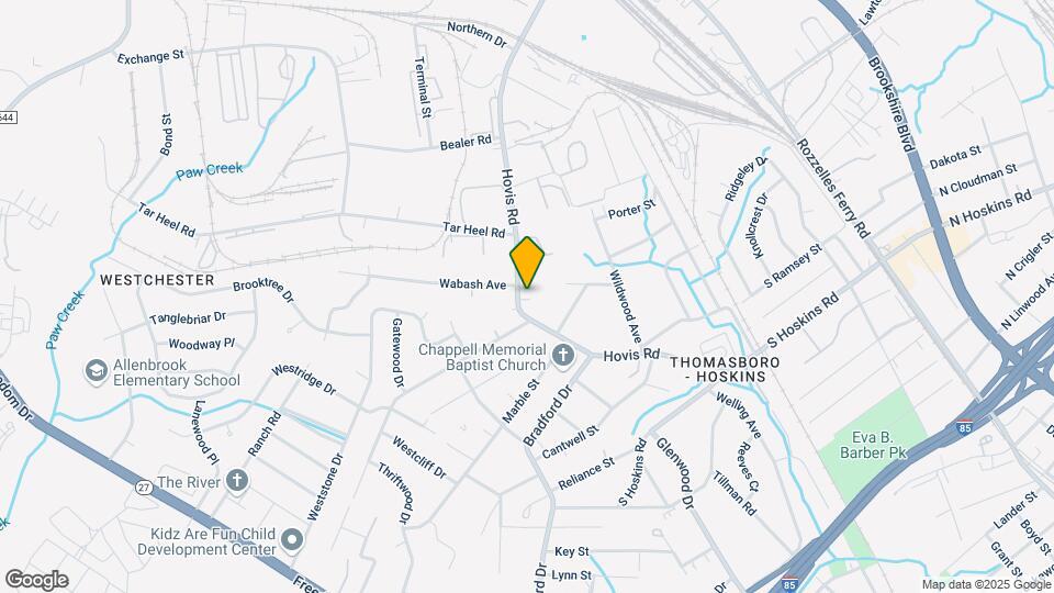 4724 Hovis Rd Map and Location Details
