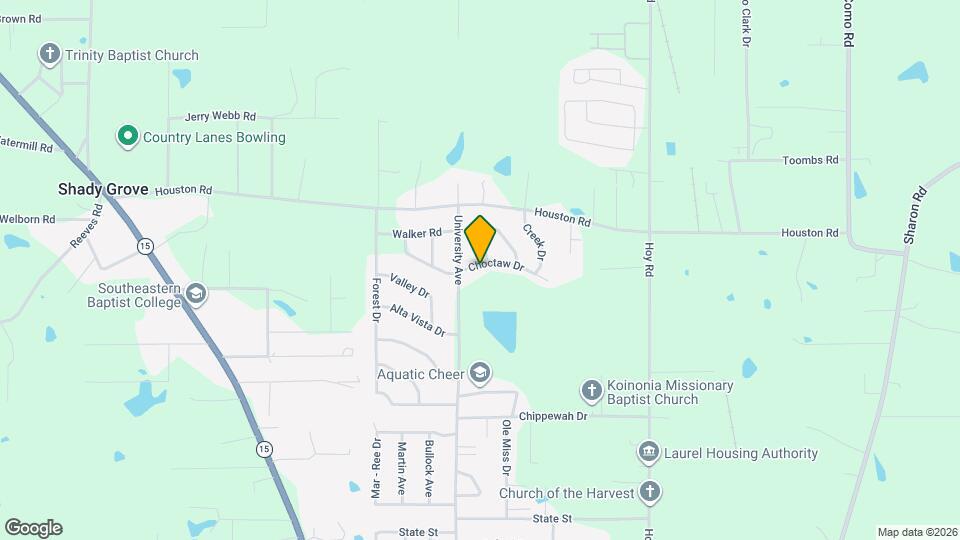 912 Choctaw Dr Map and Location Details