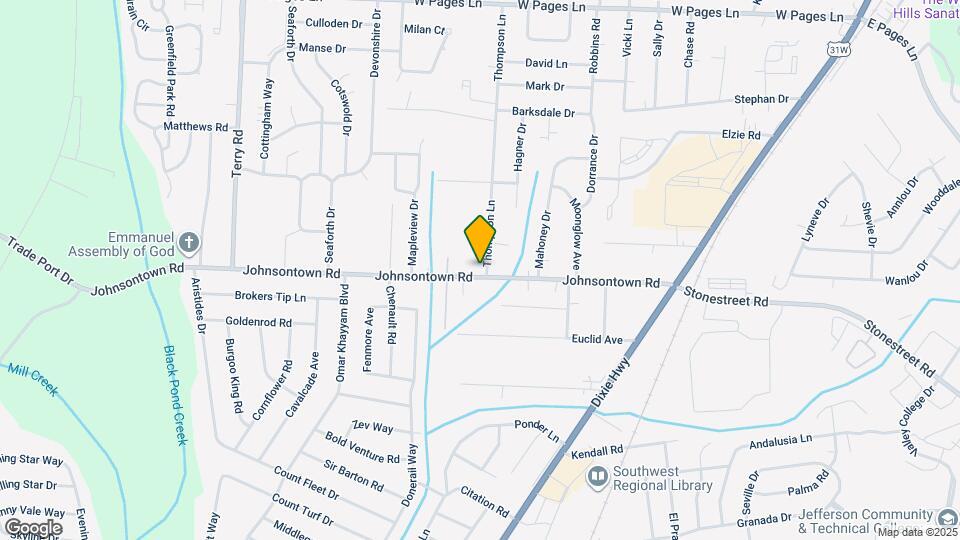 5401 Johnsontown Rd Map and Location Details