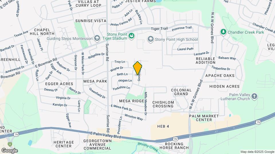1710 Goodson Ln Map and Location Details
