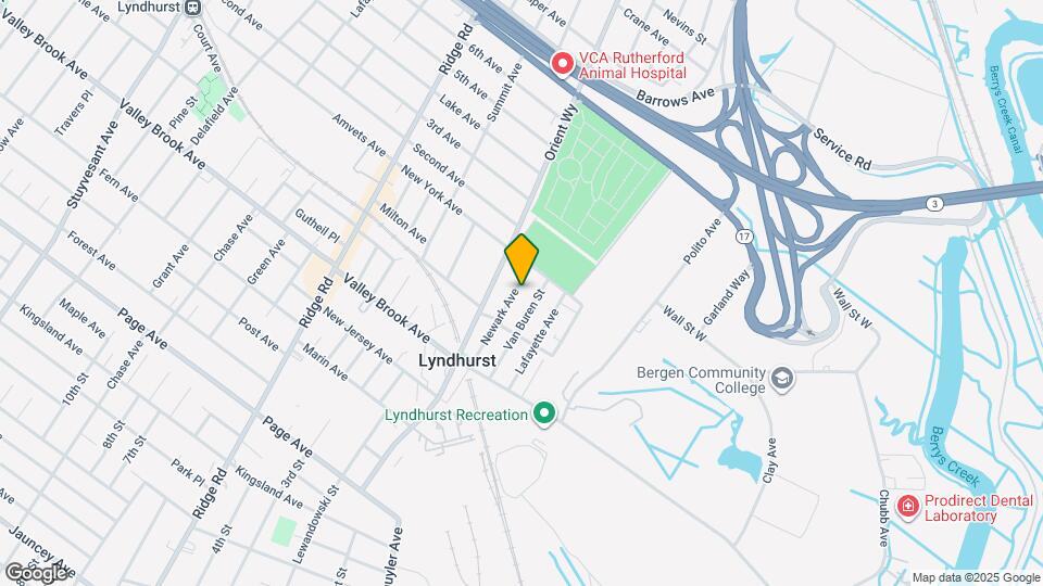 214 Newark Ave Map and Location Details