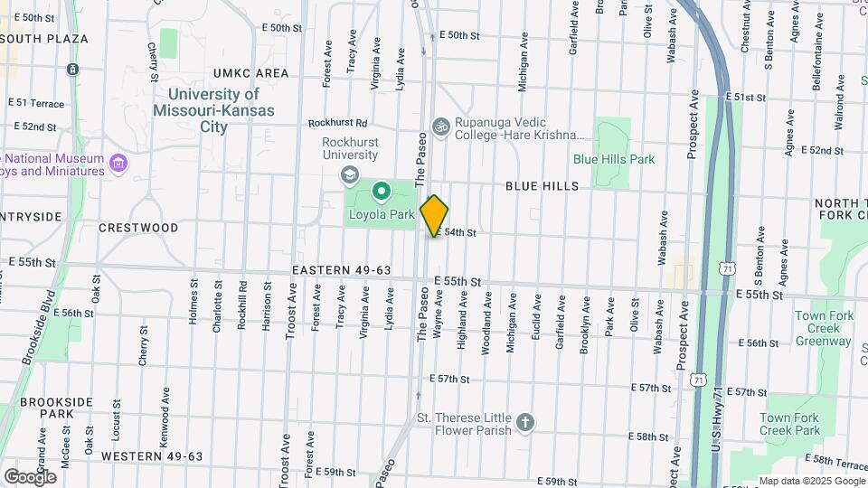 5413 Paseo Blvd Map and Location Details