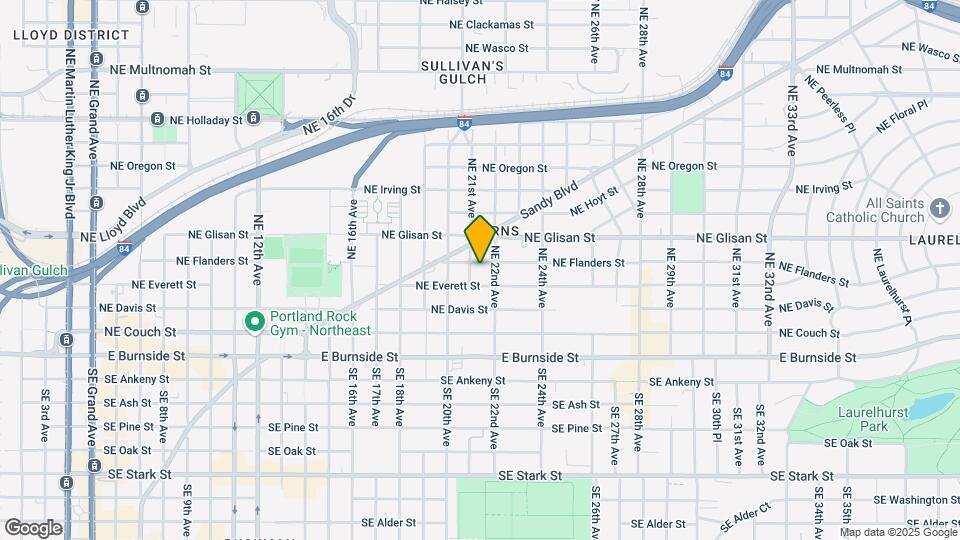 2116 NE Flanders St Map and Location Details