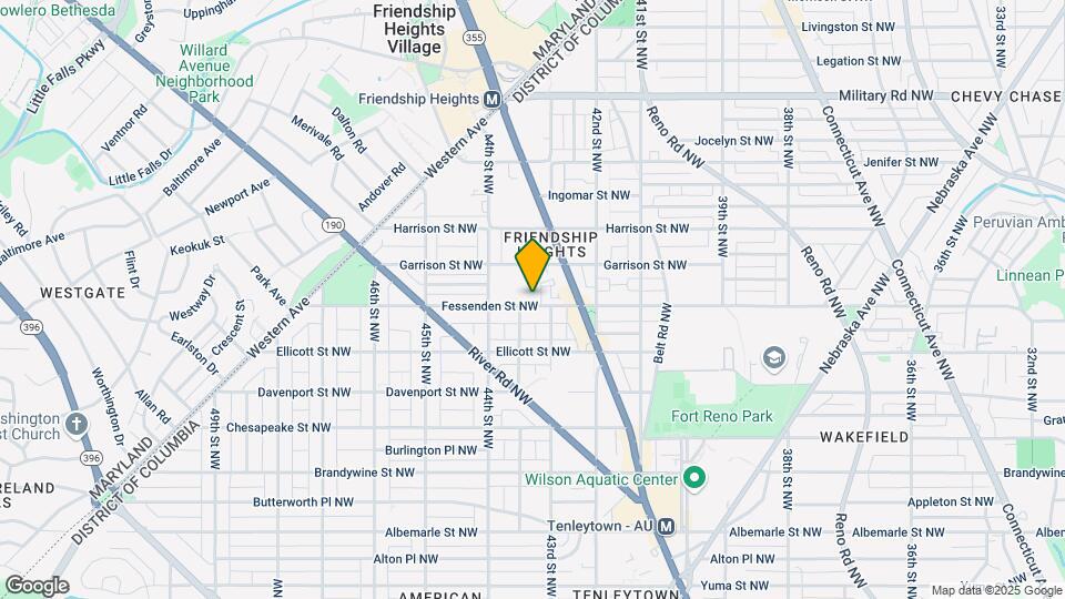 4307 Fessenden St NW Map and Location Details