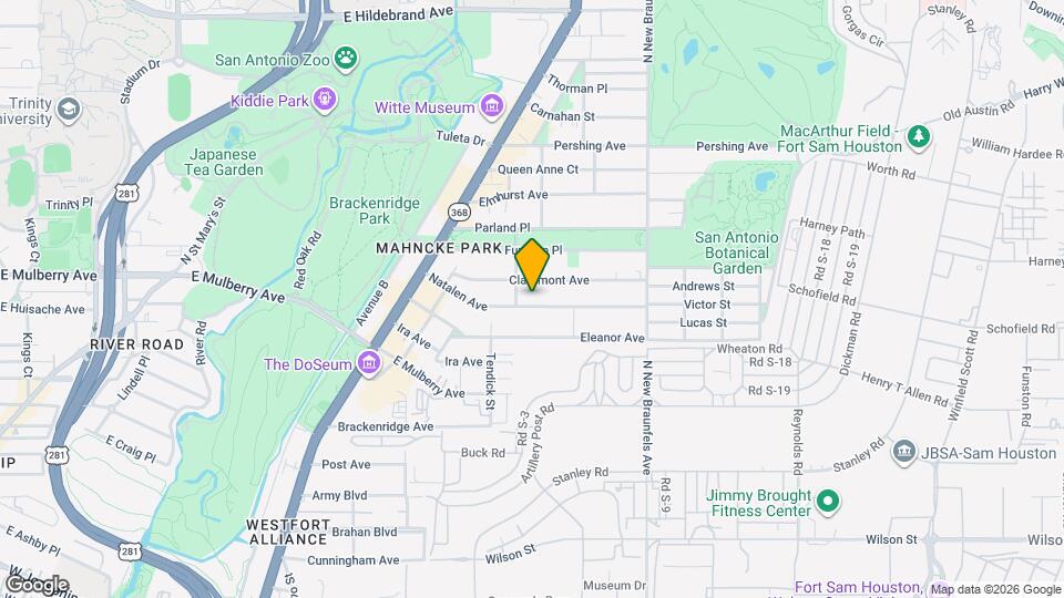 307 Claremont Ave Map and Location Details