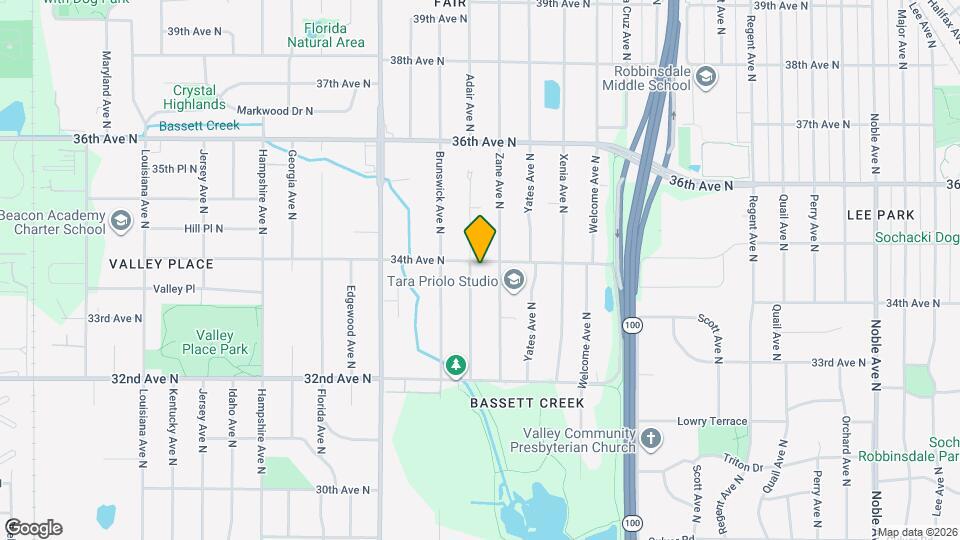 5917 34th Ave N Map and Location Details