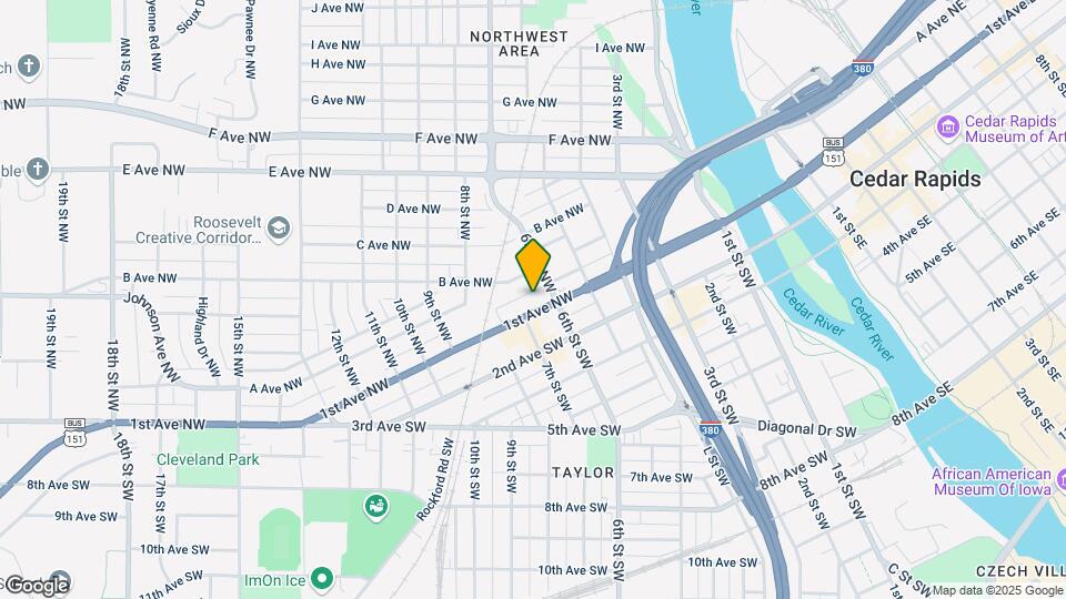 620 1st Ave NW Map and Location Details