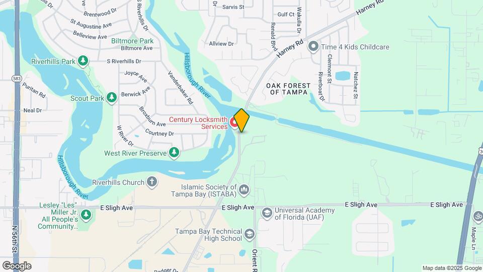 7213 Harney Rd Map and Location Details