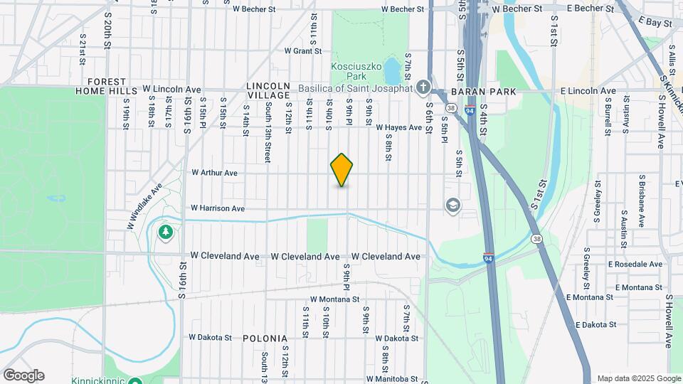 2535 S 9th Pl Map and Location Details