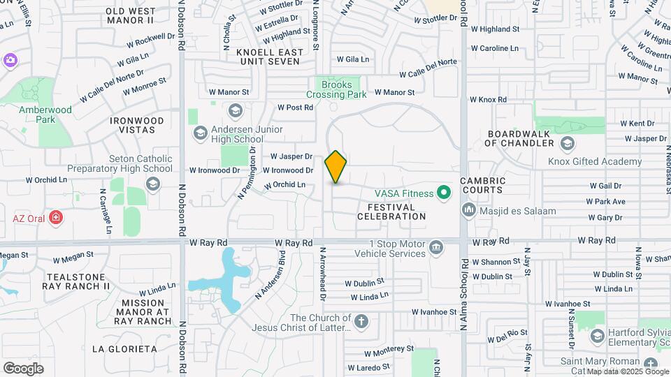 1483 W Orchid Ln Map and Location Details