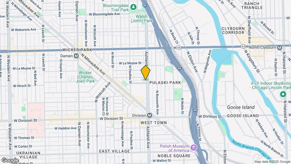 1400 N Ashland Ave-Unit -._2F Map and Location Details