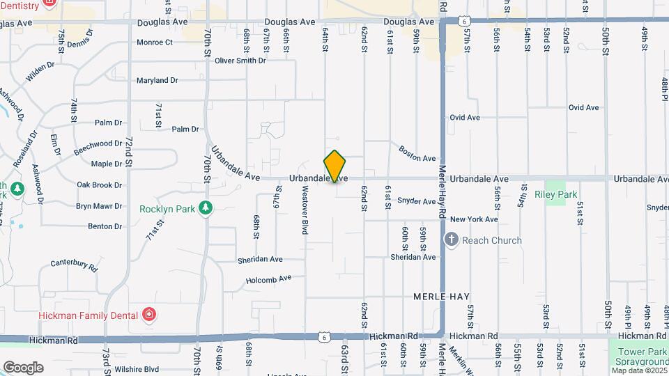 6310 Urbandale Ave Mapa y Detalles de la Ubicación