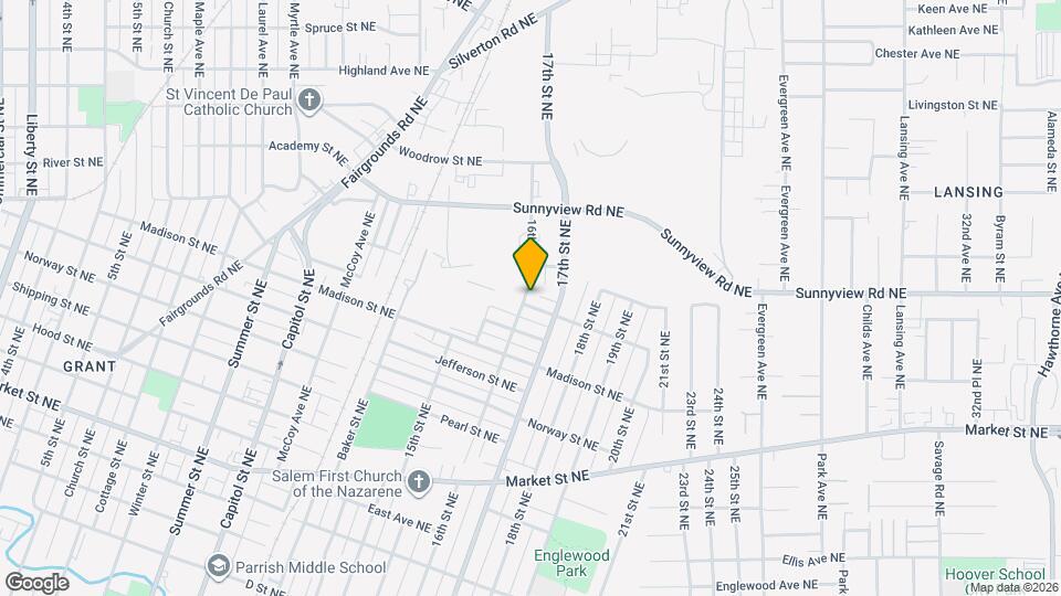 1615 Grant St NE Map and Location Details