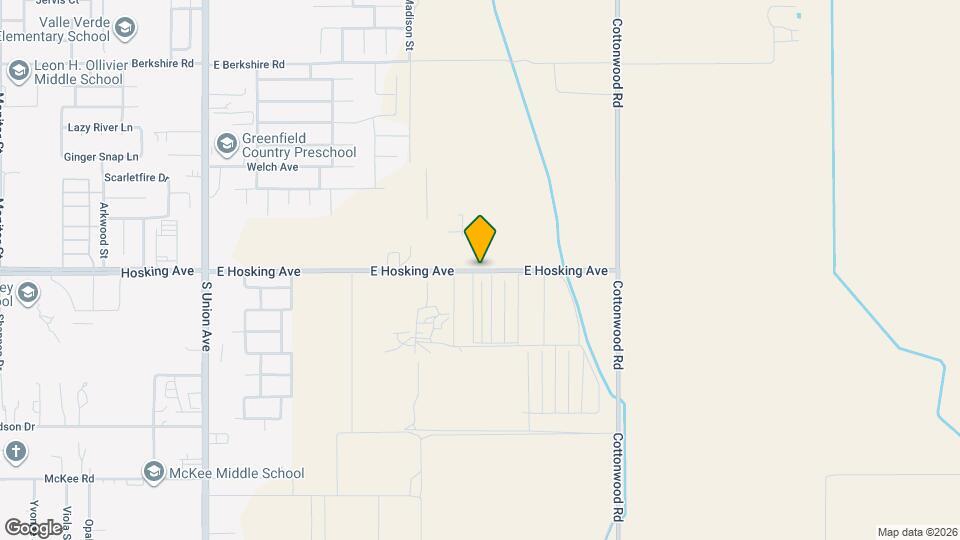 1092 E Hosking Ave Map and Location Details