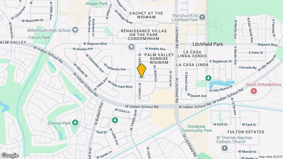 14354 W Weldon Ave Map and Location Details