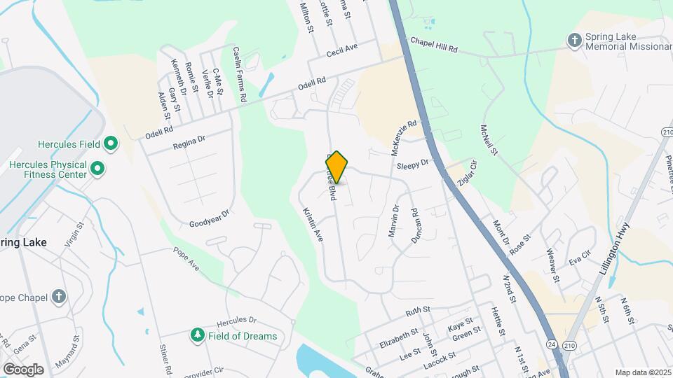 207 Laketree Blvd Map and Location Details