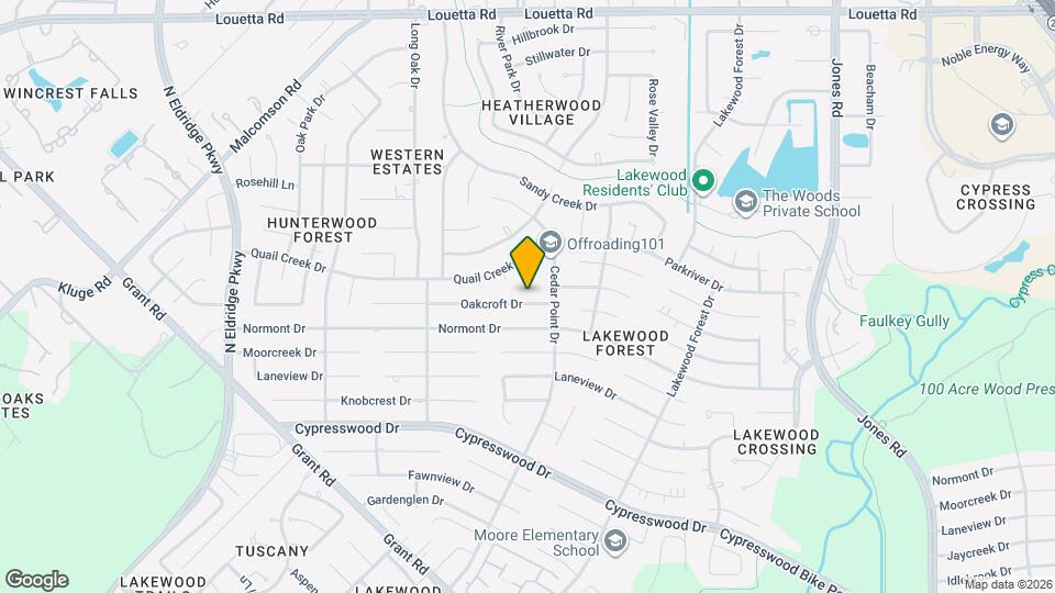 11818 Oakcroft Dr Map and Location Details