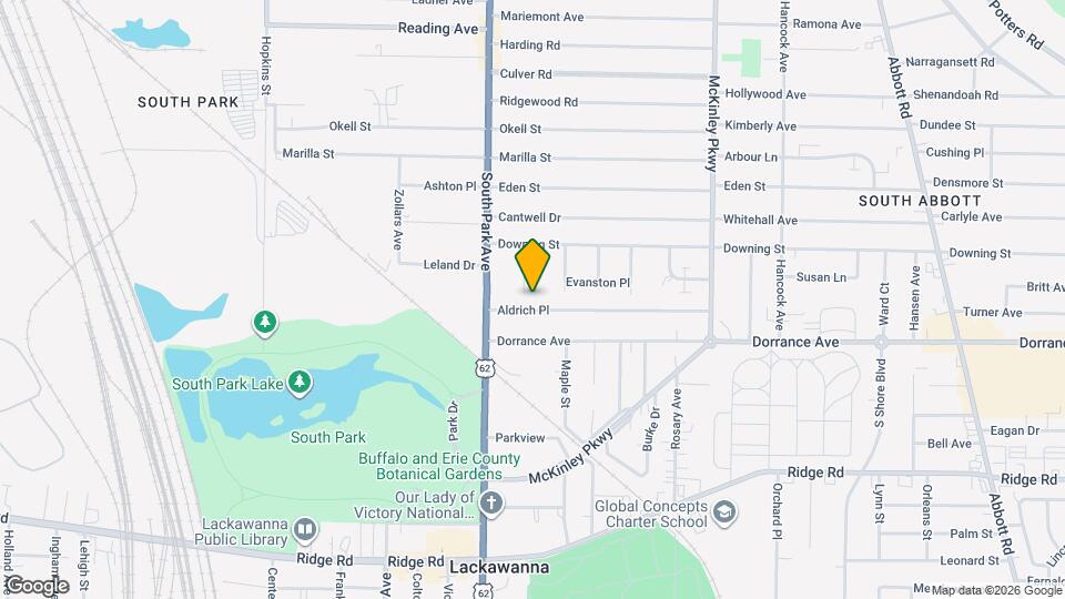 44 Aldrich Pl Map and Location Details