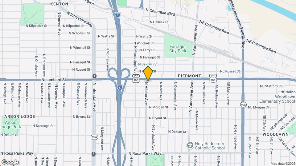 7416 N Albina Ave Mapa y Detalles de la Ubicación