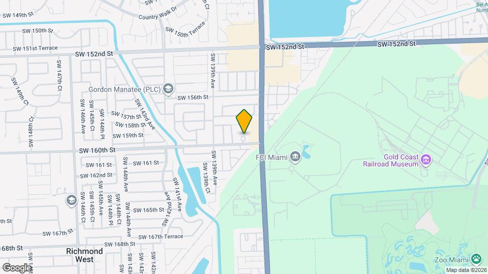 13753 SW 160th St Map and Location Details