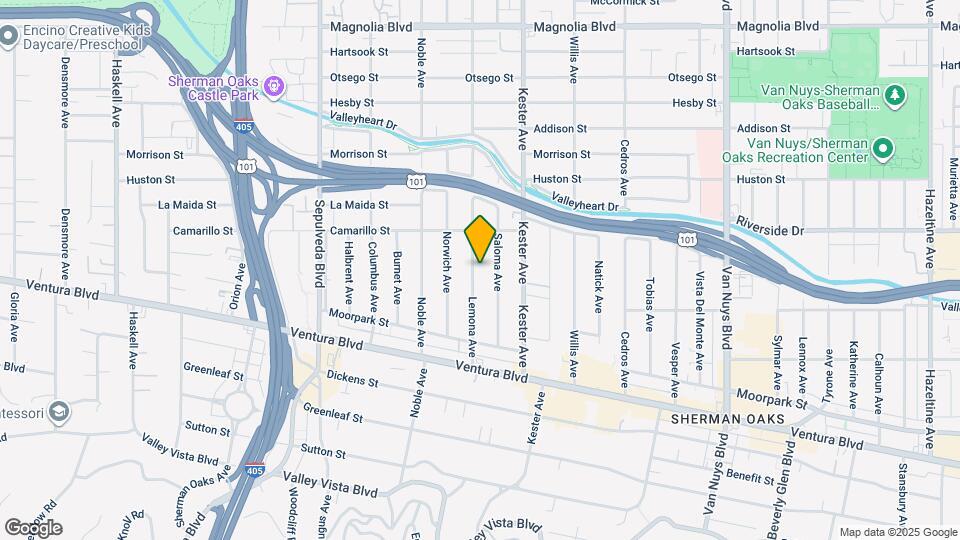 4718 Lemona Ave Map and Location Details