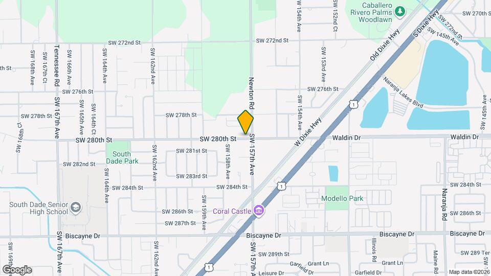15629 SW 280th St Mapa y Detalles de la Ubicación