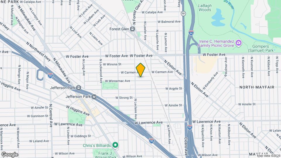 5042 W Winnemac Ave, Unit #2 Map and Location Details