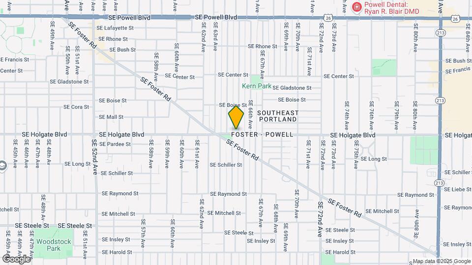 6425 SE Holgate Blvd Mapa y Detalles de la Ubicación