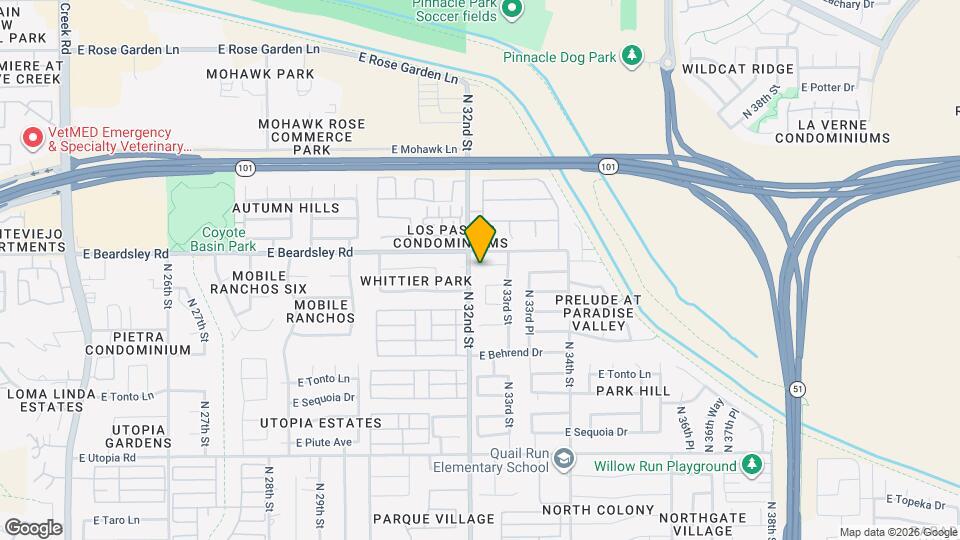 3211 E Menadota Dr Map and Location Details