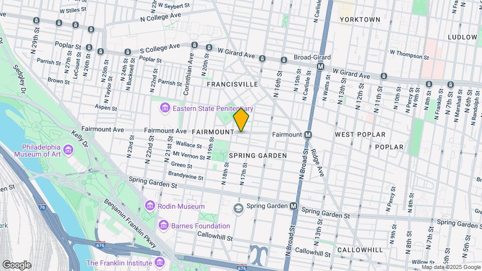 1720 Fairmount Map and Location Details
