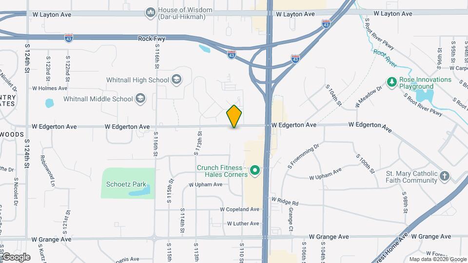 11023 W Edgerton Ave Mapa y Detalles de la Ubicación