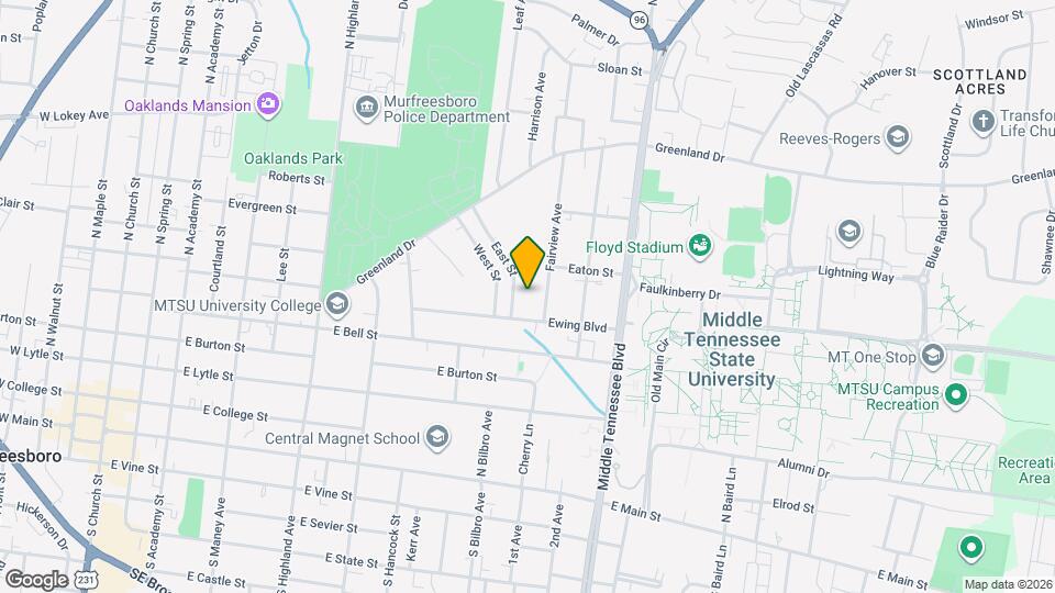 609 Fairview Ave, Unit B Map and Location Details