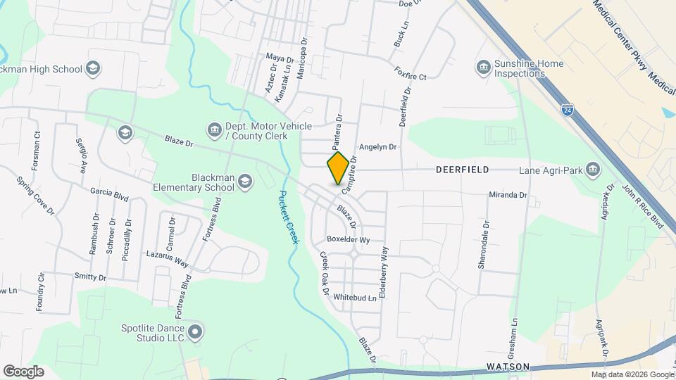 343 Campfire Dr Mapa y Detalles de la Ubicación