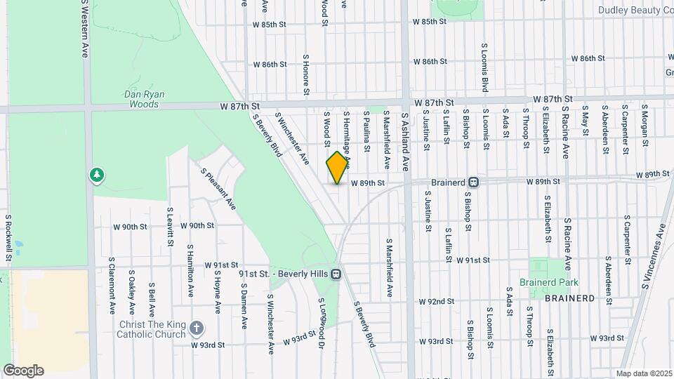 1745 W 89th St Map and Location Details