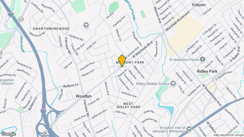 712 E Macdade Blvd Map and Location Details