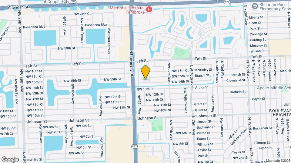 1401 NW 79th Terrace Map and Location Details