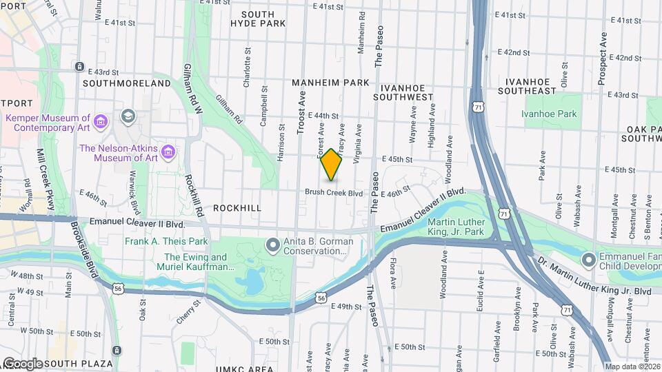 1218 Brush Creek Blvd Mapa y Detalles de la Ubicación