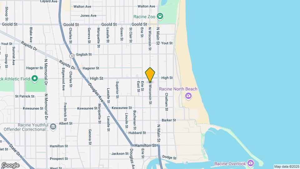 1664 N Wisconsin St Map and Location Details