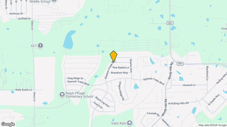 1172 Shadow Creek Blvd Map and Location Details