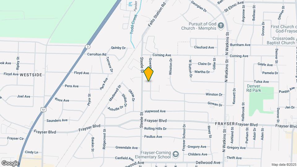 3531 Gowan Dr Map and Location Details