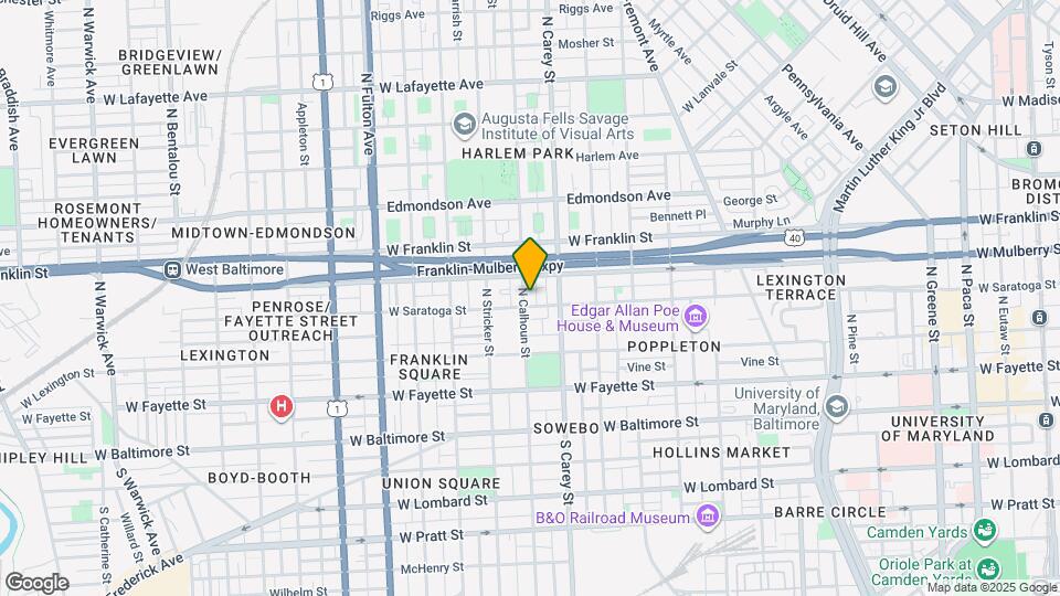 311 N Calhoun St Map and Location Details