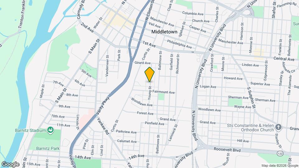 404 Young St Map and Location Details