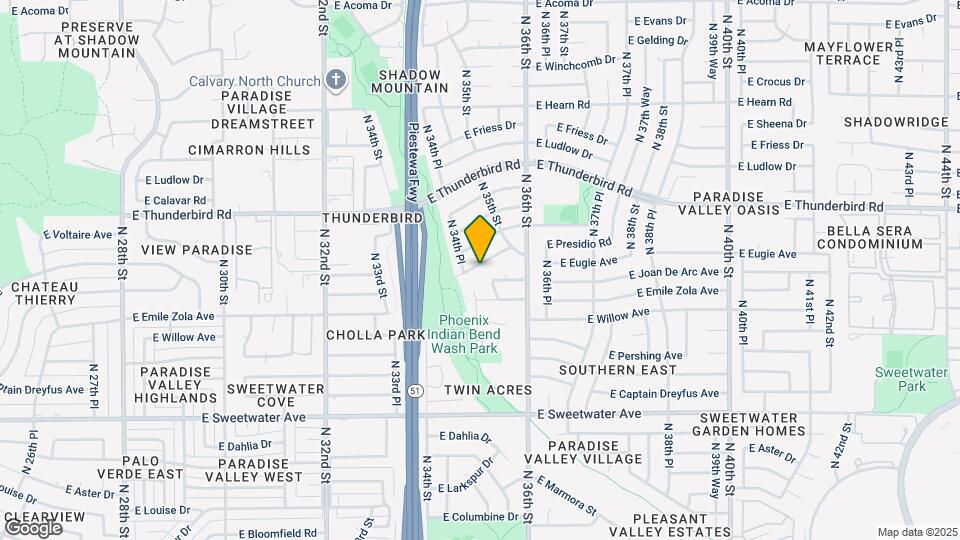 3459 E Presidio Rd Map and Location Details