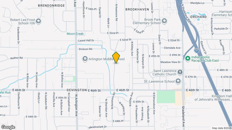 4839 N Kenmore Rd Map and Location Details